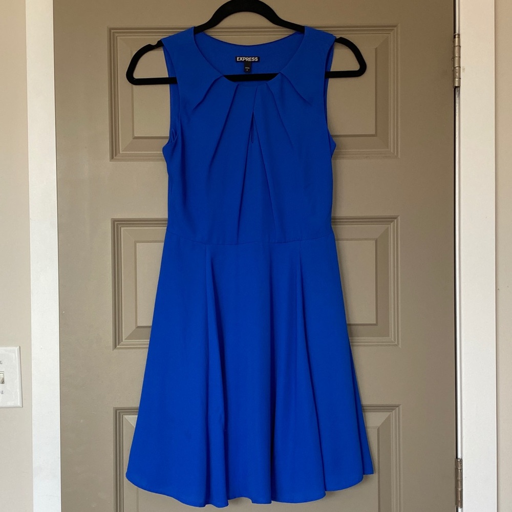 Express A-Line blue dress